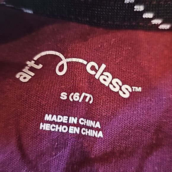 Boys burgendy long sleeve shirt size S 6/7 - Picture 5 of 10